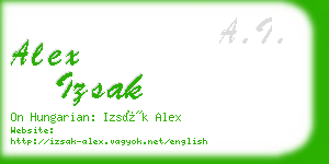 alex izsak business card